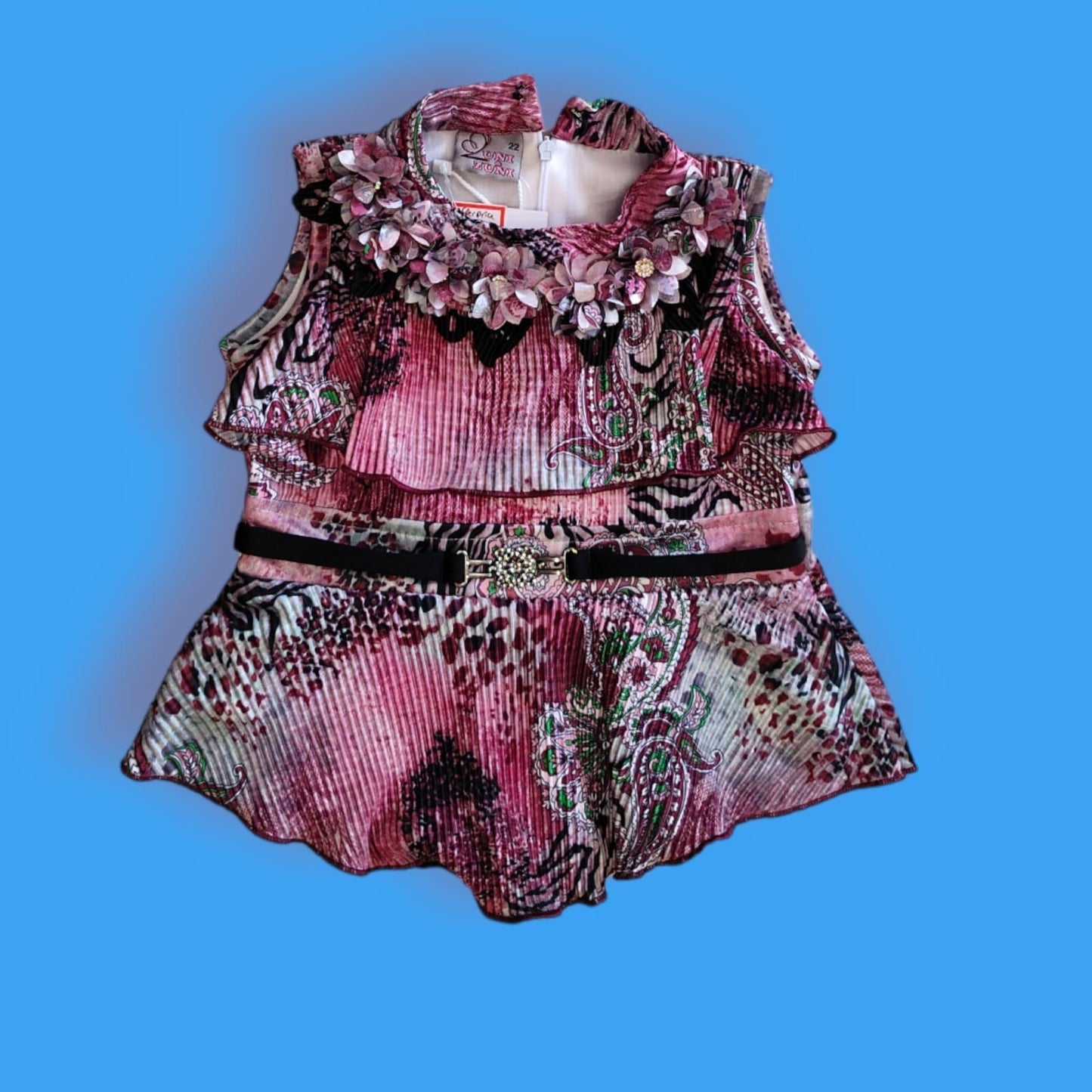 girls western plazo set , wine crush model ( Z 12)