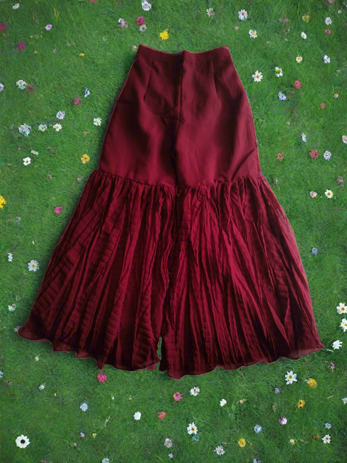 girls occassional wear indo-western plazo set with dupatta , maroon ( Z 15 )