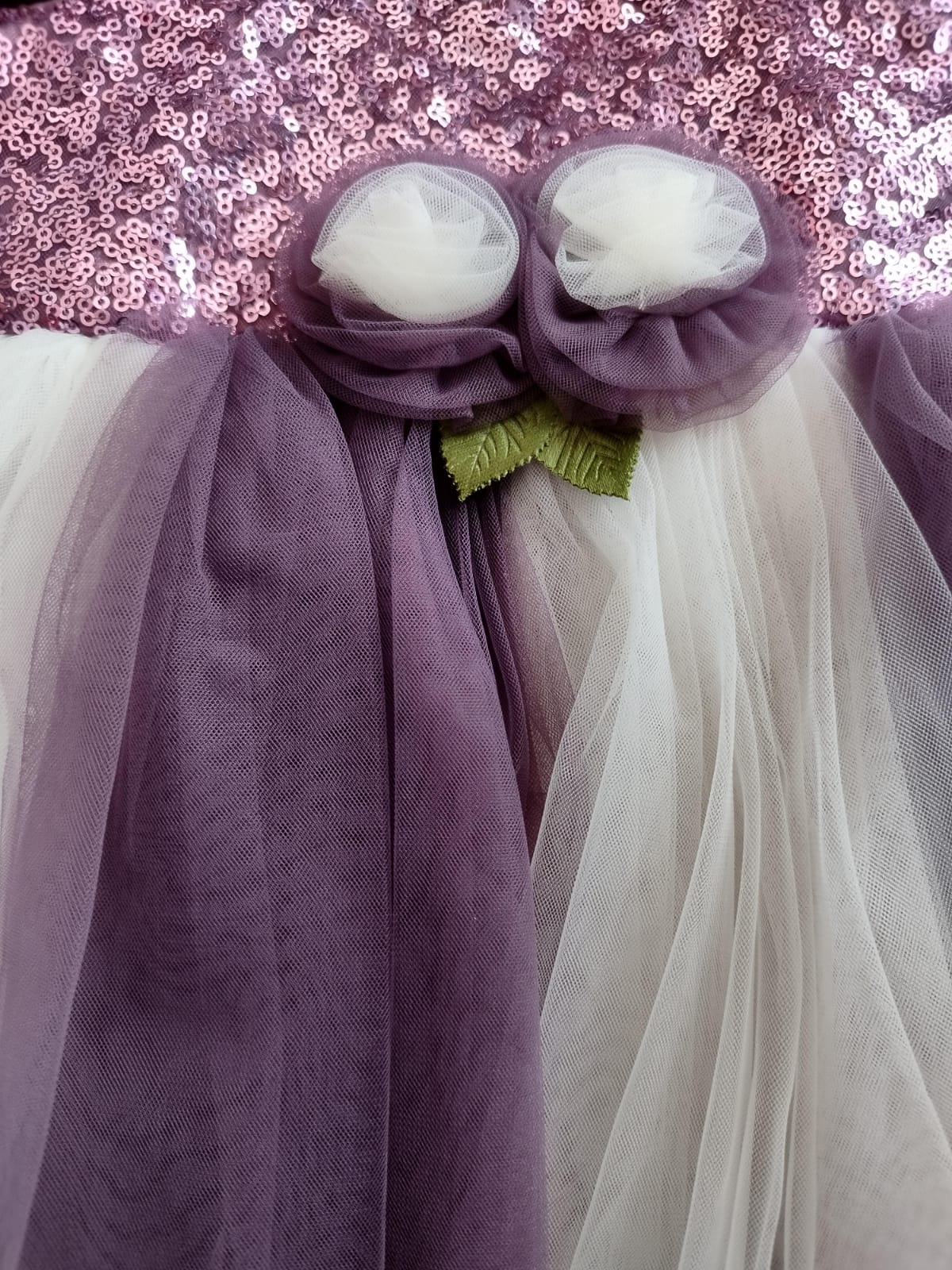 months baby party frock, red/brown( prbx 10)