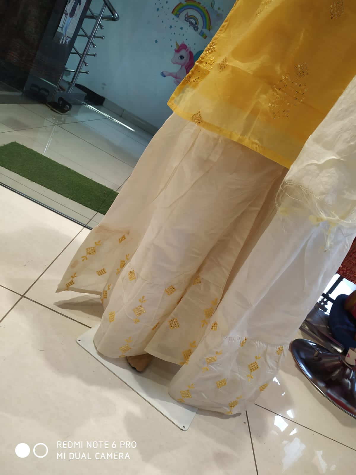 Women's sharara set peach/green( Lfst 30)