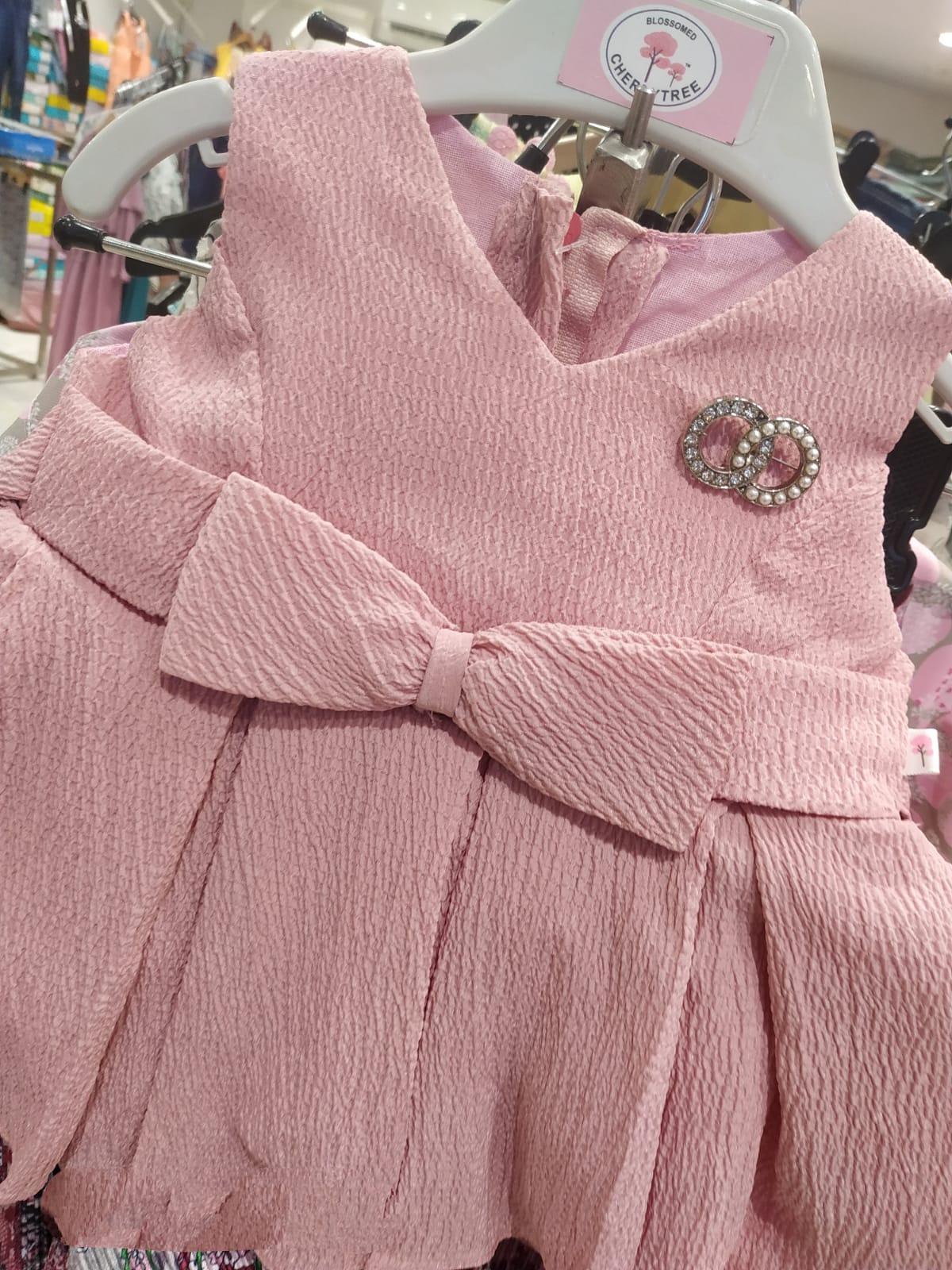 months baby girl beautiful western classy frock, green/onion ( prbx 49)