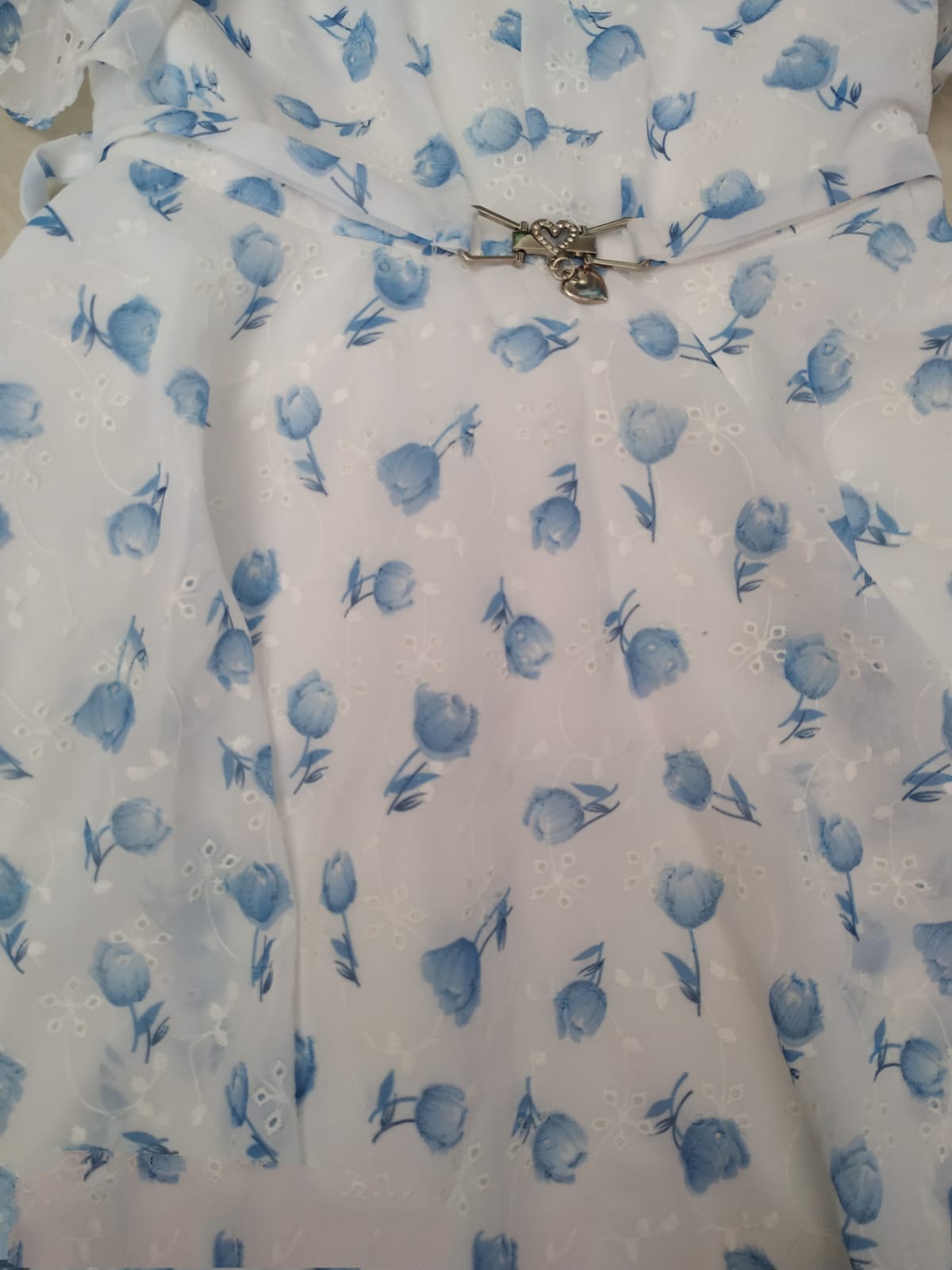 girls western classy frock, beautiful white ( prbx 51)