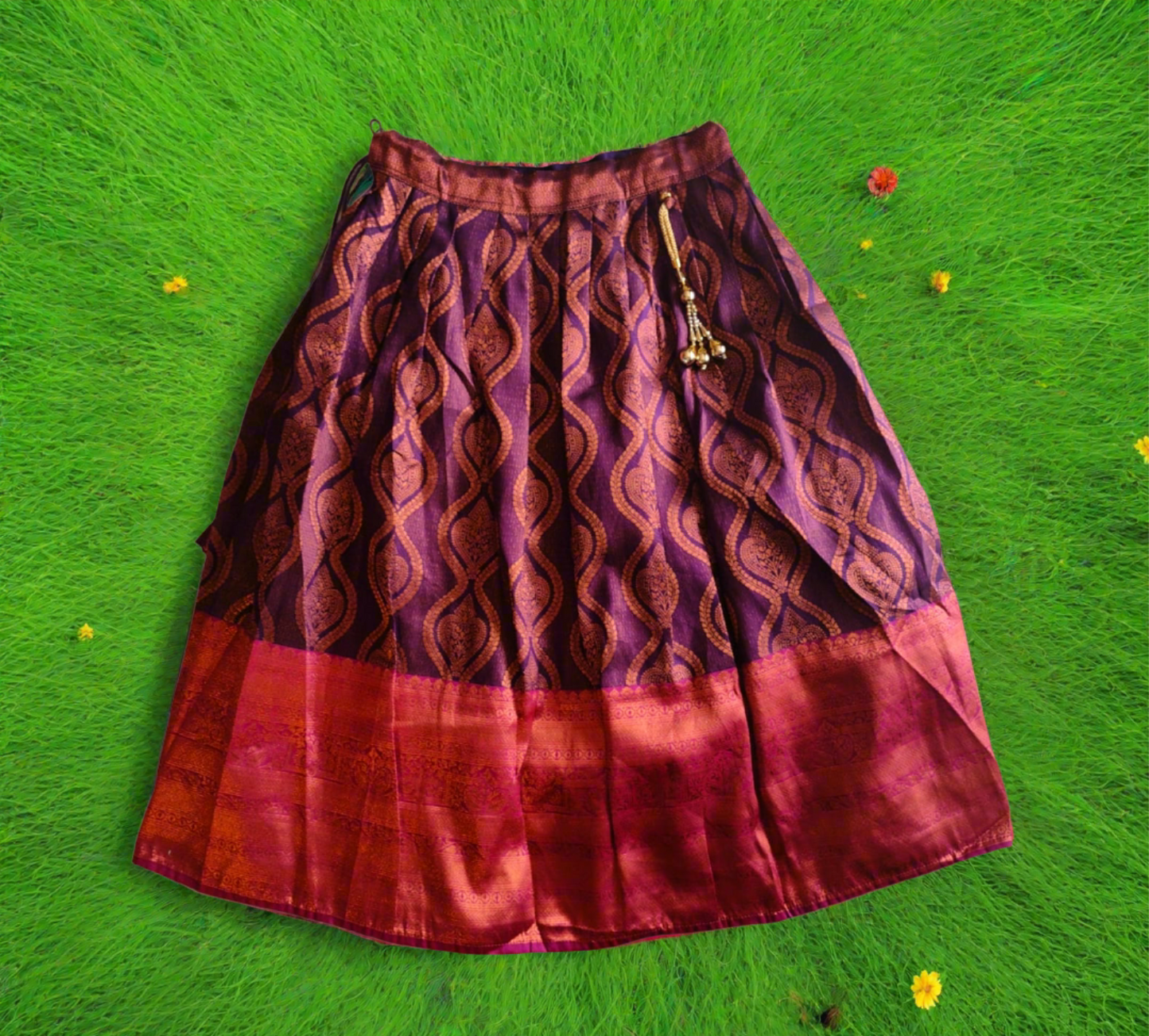 girls festive wear lehanga , copper colour ( e 23)