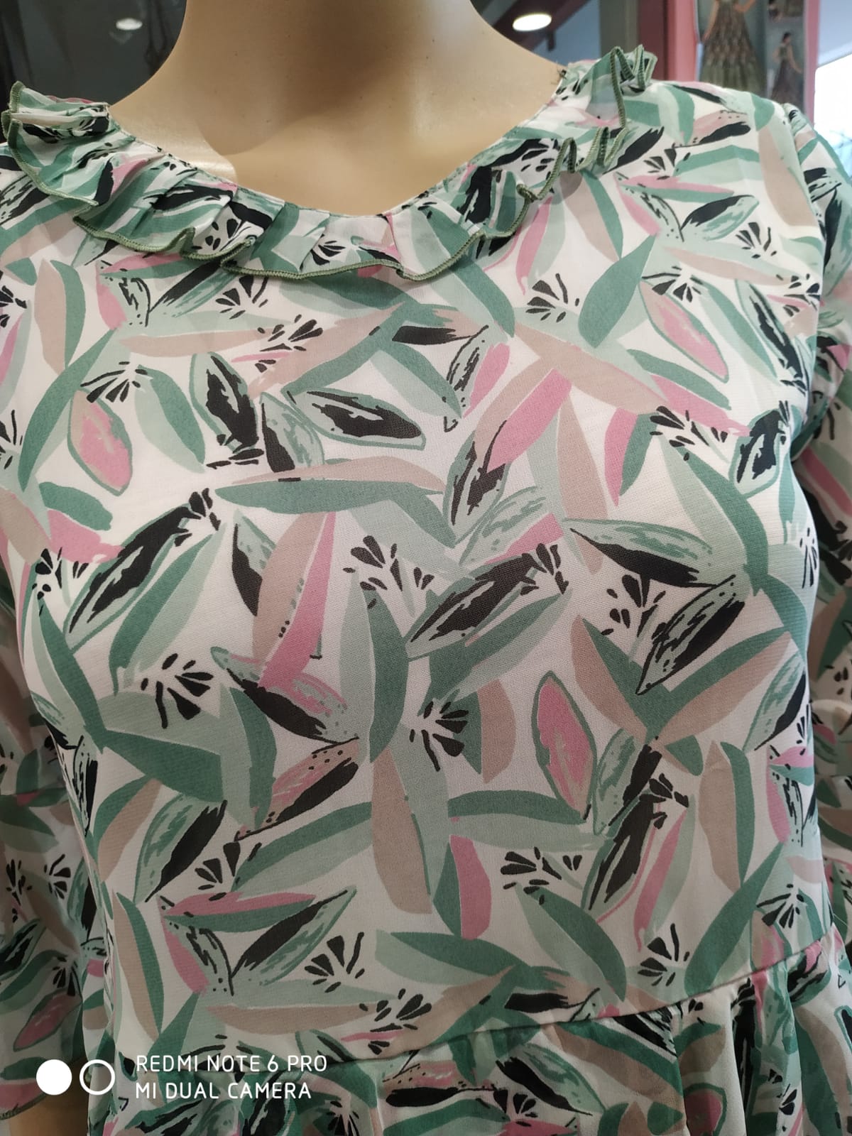 girls georgette western dress with legging , light green ( wtbx 14)