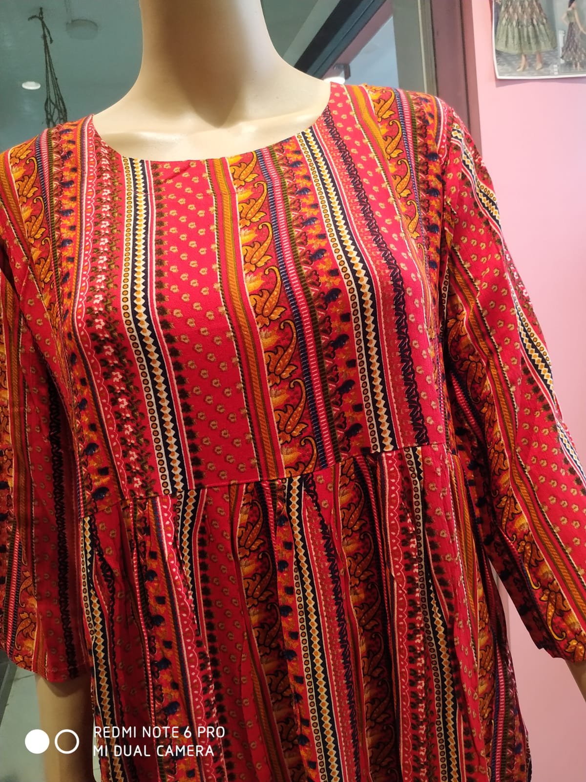 Naira cut Kurti ,red( Lst 58)