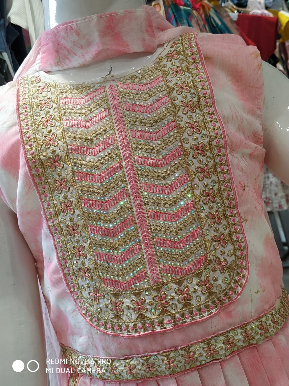 girls beautiful baby pink Naira cut plazo set ( Z 1 )