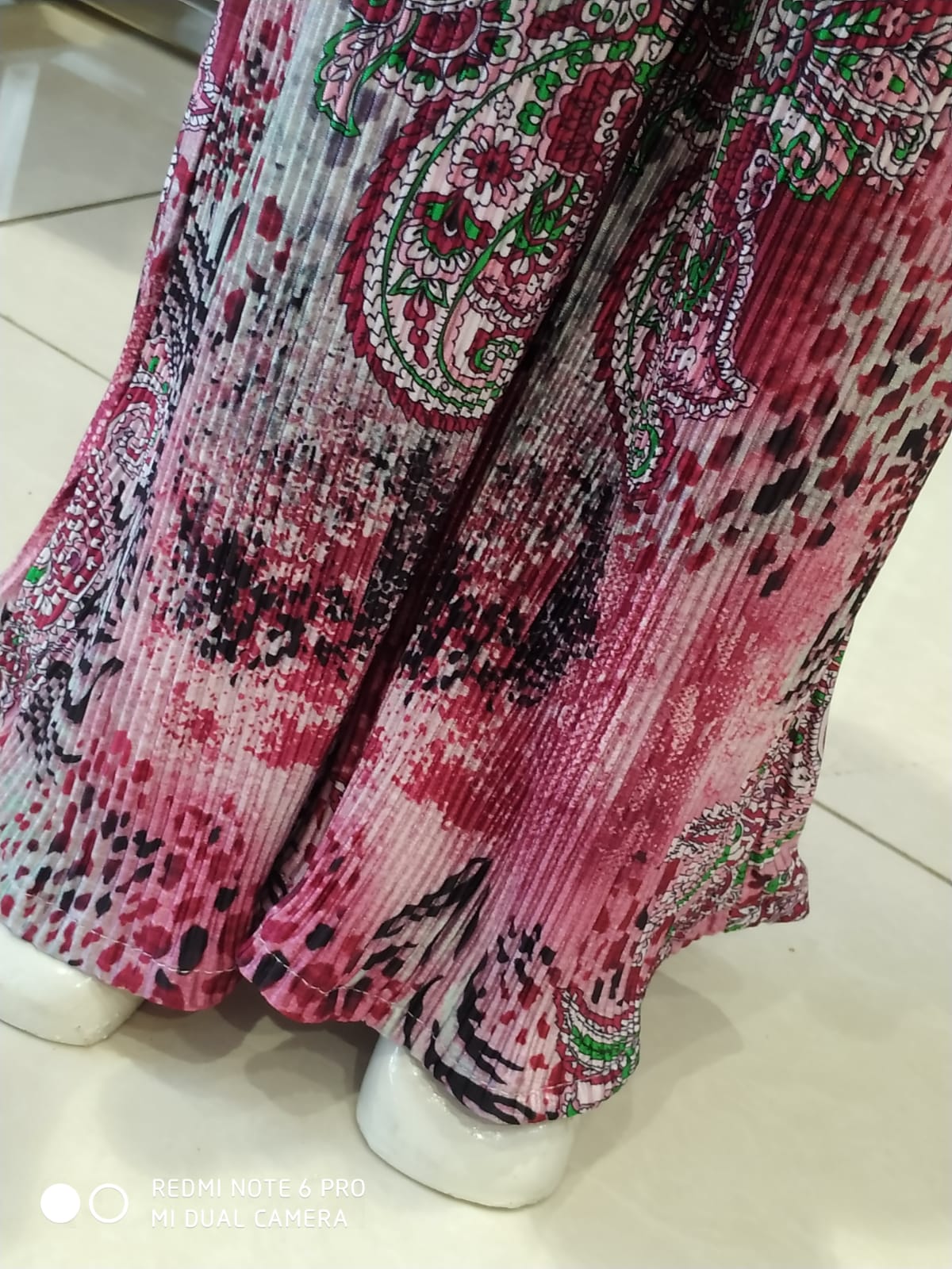 Girls Designer Wine Crinkle Top & Palazzo Set