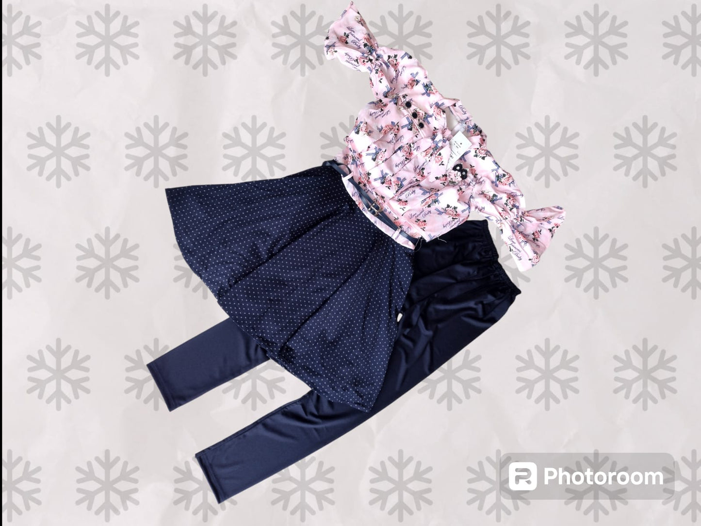 girls western , stylish knee length dress with legging ( wtbx 9)