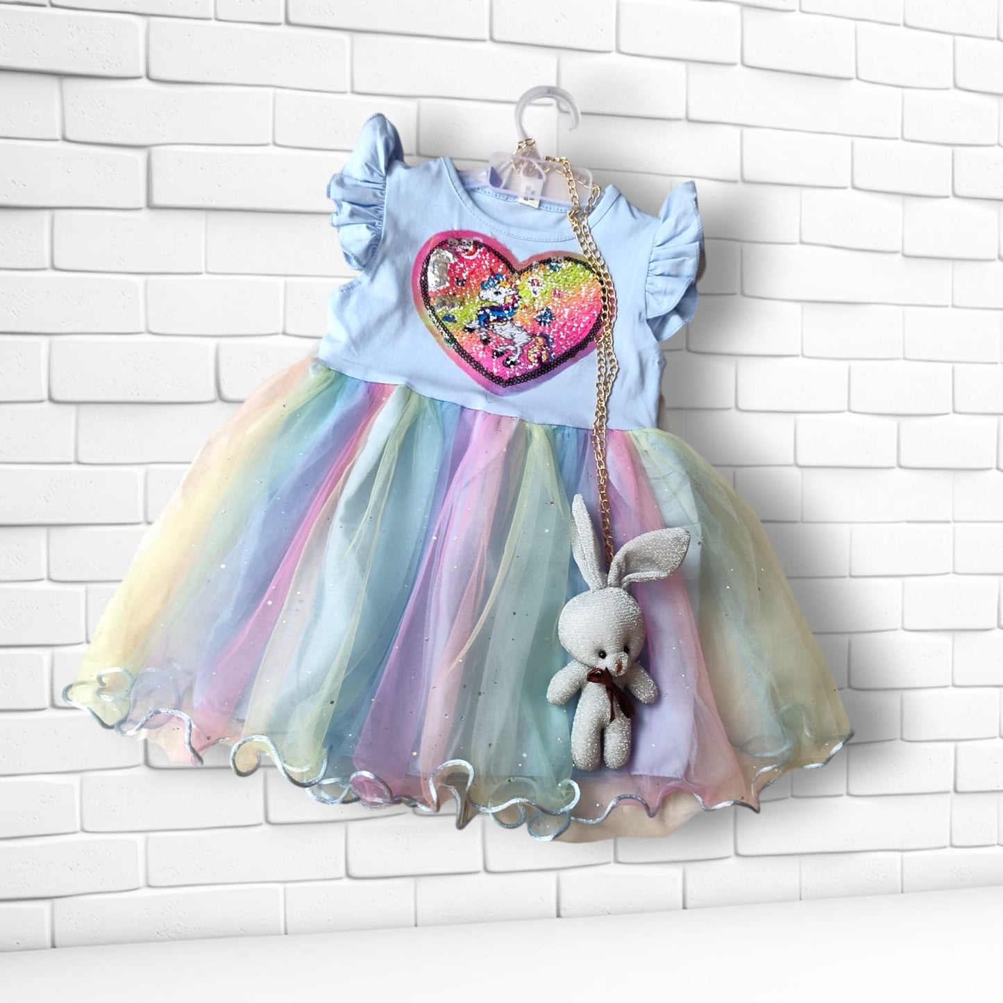 soft net barbie frocks in various pattern ( hsfr 29)