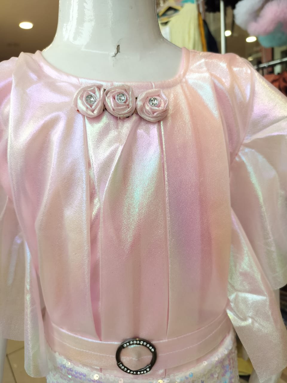 girls western knee length party dress( Nkd 13)