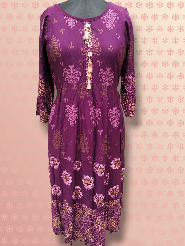 Flayered umbrella dress purple/ red/yellow/green/ pink/ blue ( Lst 23)