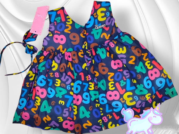girls classy western frock , navy blue ( prbx 14)