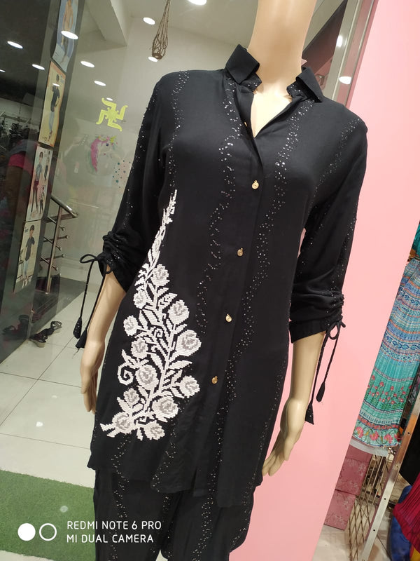 Women's co ord set , black( Lfst 4)
