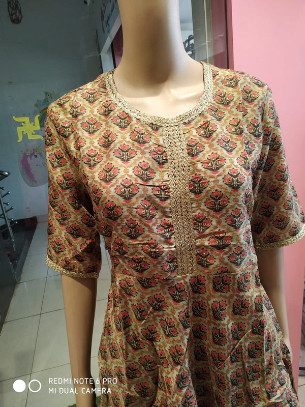 Women's co ord set, brown& green( Lfst 2)