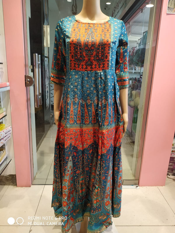 Flayered Umbrella gown, partywear( Lst 49)