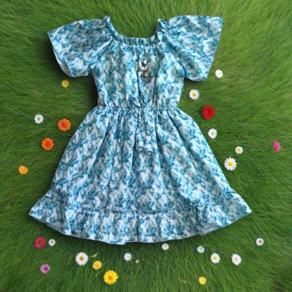 girls stylish western in blue ( wtbx 4)