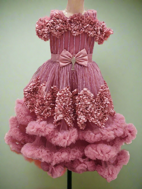 full grand royal party frock, onion pink( prbx 55)