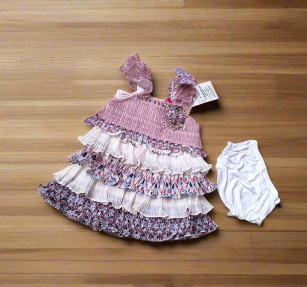 flayered party frock , cotton ( hsfr 21)