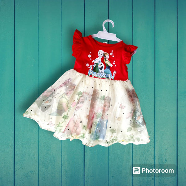 soft net barbie frocks in various pattern ( hsfr 29)