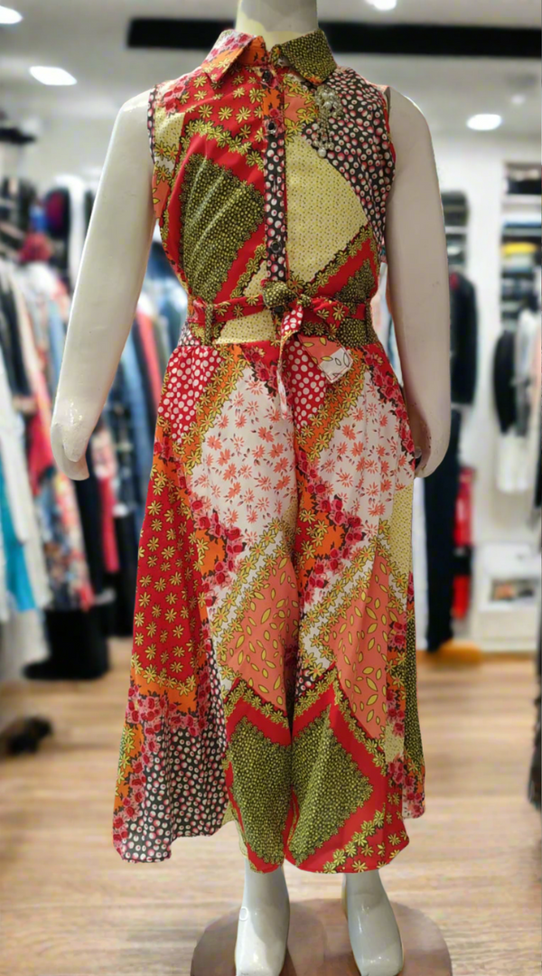girls western , jumpsuit , multicolour ( Z 19)