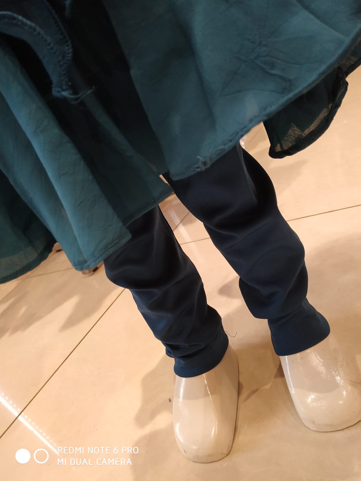 girls indo-western kurti set with jacket, blue ( Z 3)