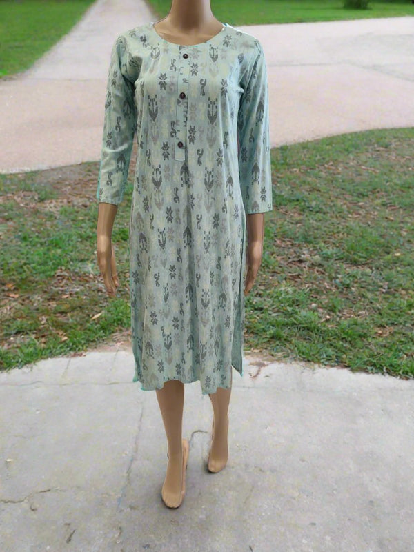 straight cut kurti blue/pink/yellow ( Lst 34)