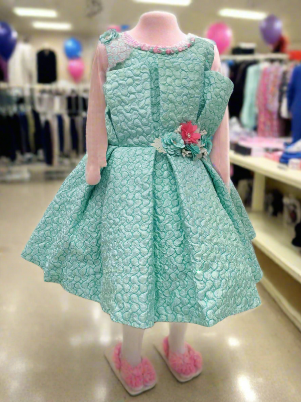 beautiful green grand birthday frock ( brb 14)